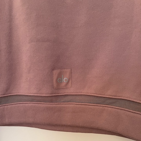 NWOT alo mesh panel cowl neck pullover sweatshirt - Picture 5 of 6